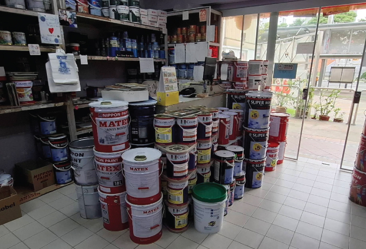 Paint shop at Colorland Paint