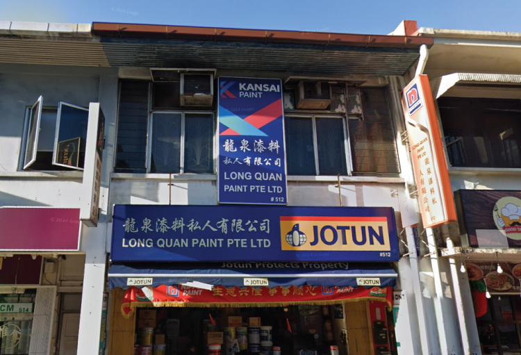 Paint shop at Long Quan Paints