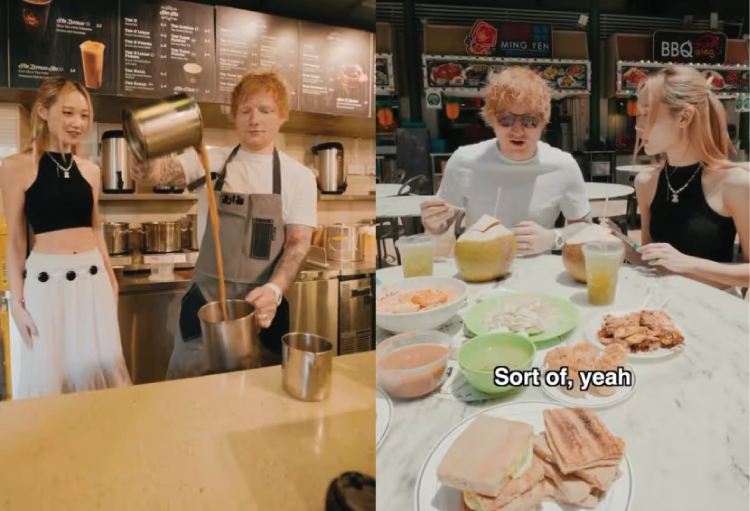 Singapore Food Ed Sheeran at Lau Pa Sat
