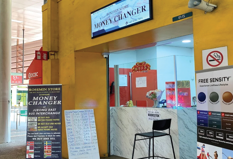 Money Changers Singapore Rosemin Store Money Changer